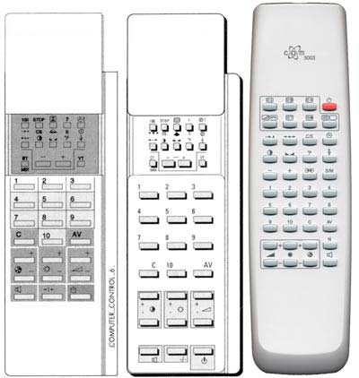 IRC81014 Ersatzfernbedienung passend fr Nordmende Computer Control 4 Computer Control 6