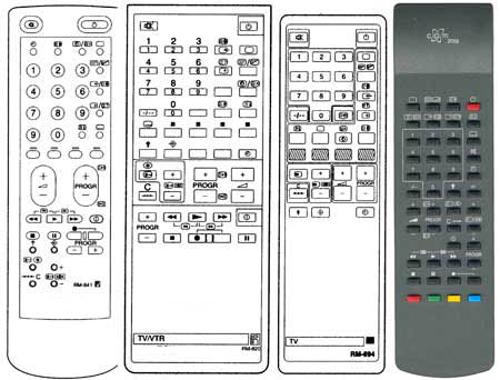 IRC81076 Ersatzfernbedienung passend fr Sony RM694 RM820 RM834 RM841