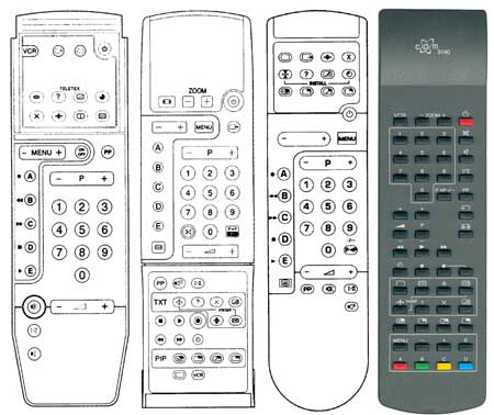 IRC81011 Ersatzfernbedienung passend fr Philips RC6511 RC6512 RC6513 RC7118 RC7118/00 RC7500