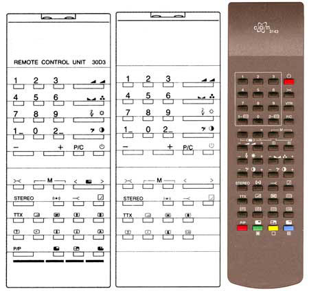 IRC81170 Ersatzfernbedienung passend fr Seleco 30D 30D1 30D2 30D3