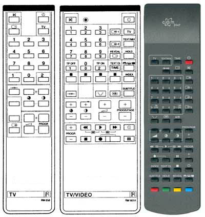 IRC81005 Ersatzfernbedienung passend fr Sony RM640 RM646 RM655 RM658 RM661 RM662 RM663 RM664 RM665