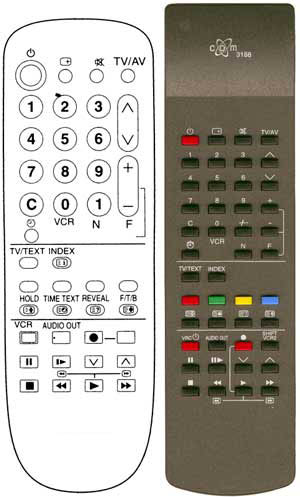 IRC81089 Ersatzfernbedienung passend fr Panasonic TNQ8E0461