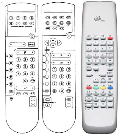 IRC81166 Ersatzfernbedienung passend fr Philips RC7512 RC7512/01 RC7535 RC7535/01