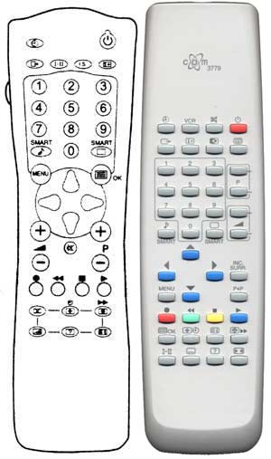 IRC81354 Ersatzfernbedienung passend fr Philips RC2525 RC2541 RC2543 RC2563 RC282603 RC283509