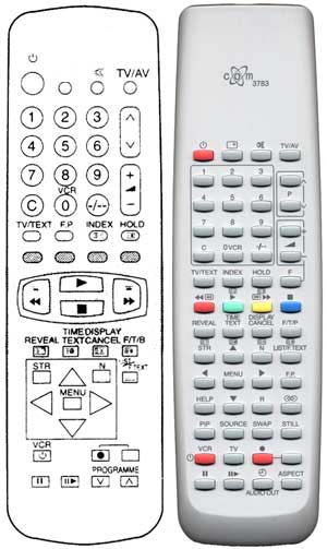 IRC81451 Ersatzfernbedienung passend fr Panasonic EUR51851 EUR51920 EUR51921 EUR51922 EUR51923