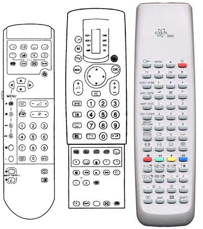 IRC81916 Ersatzfernbedienung passend fr Philips RC8101 RC8102