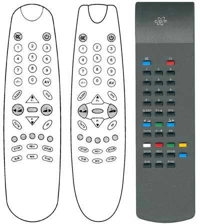 IRC81159 Ersatzfernbedienung passend fr Beko 12.1 12.4 12.5